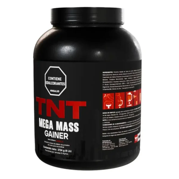 Proteína Mega Mass Gainer 6 Libras TNT - Imagen 2