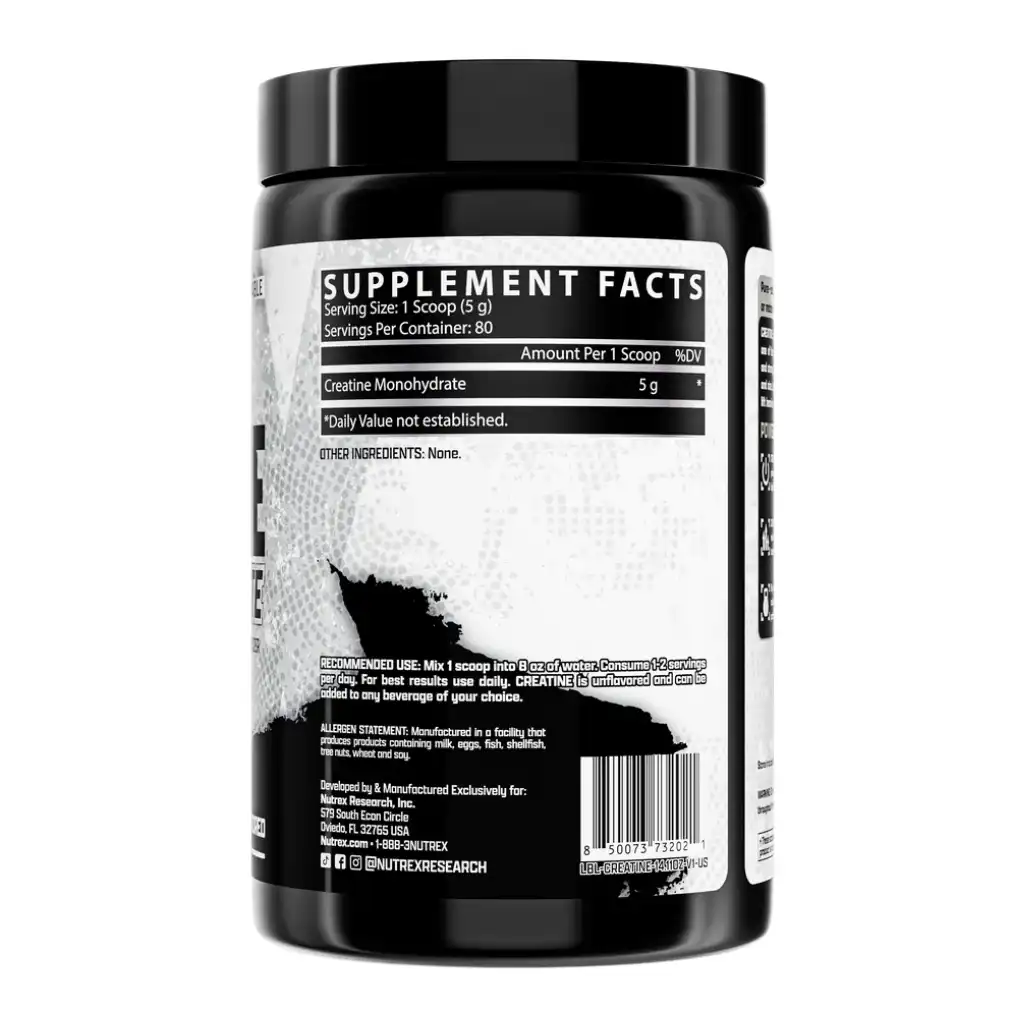 Creatina Monohidratada 400 Gramos Nutrex - Imagen 4