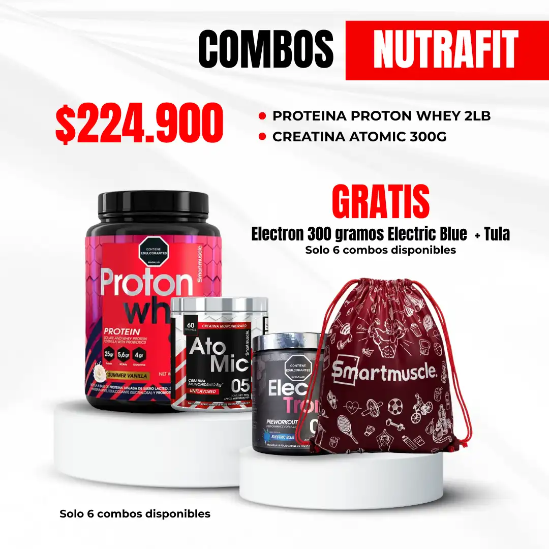 Combo Proton Whey + Creatina Monohidrato + Electron GRATIS