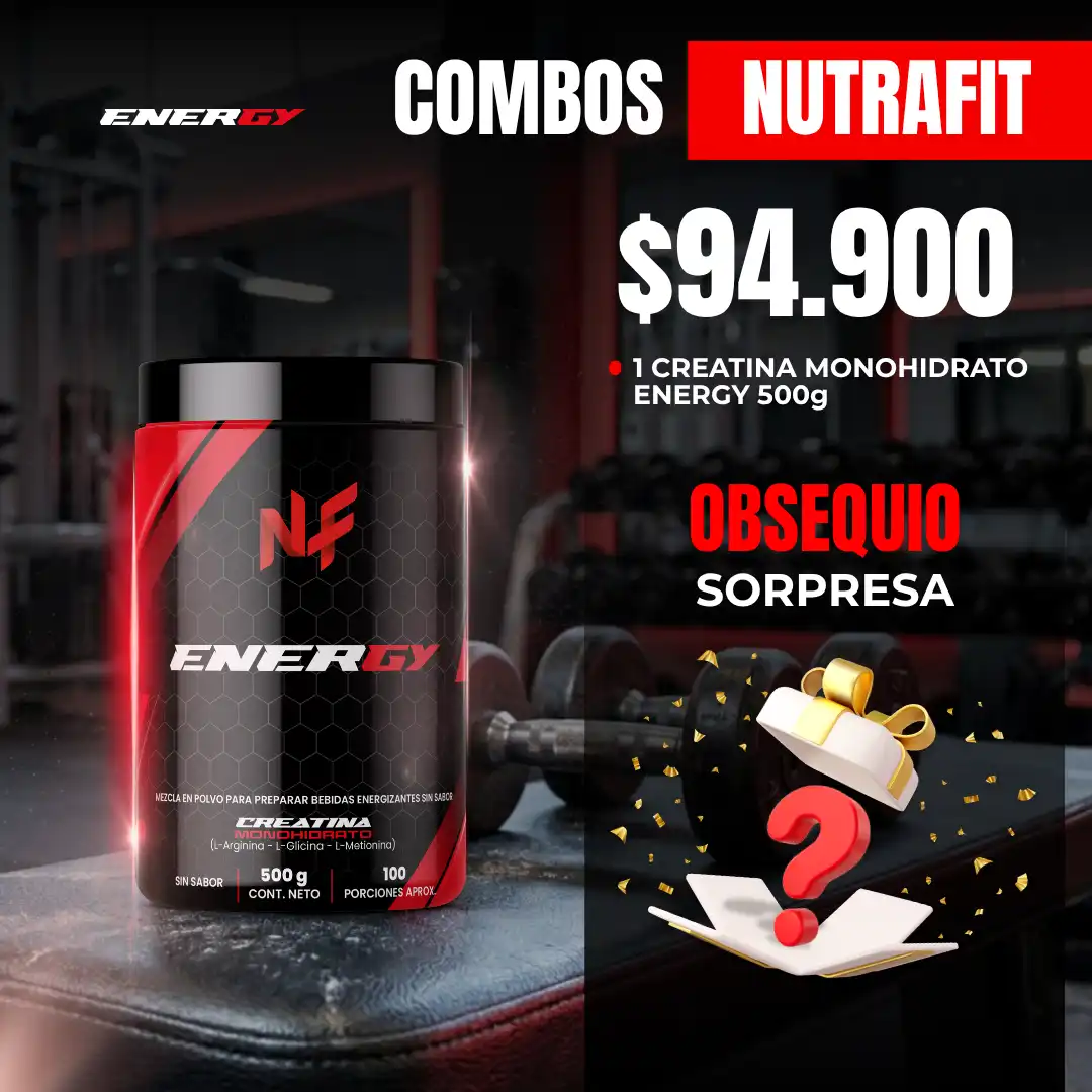 Creatina Monohidratada Energy 100 servicios Nutrafit - Imagen 2