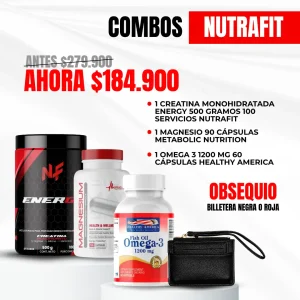 Combo Creatina Energy + Magnesio + Omega 3