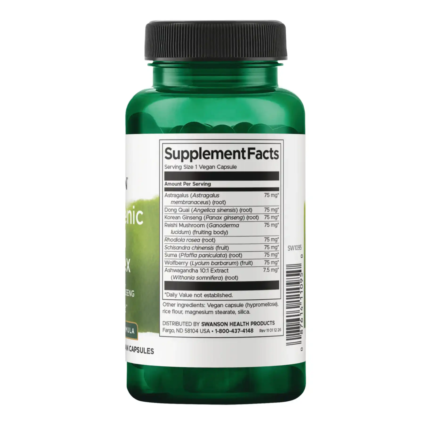 Complejo Herbal Adaptógeno con Rhodiola, Ashwagandha y Ginseng 60 Cap - Imagen 2