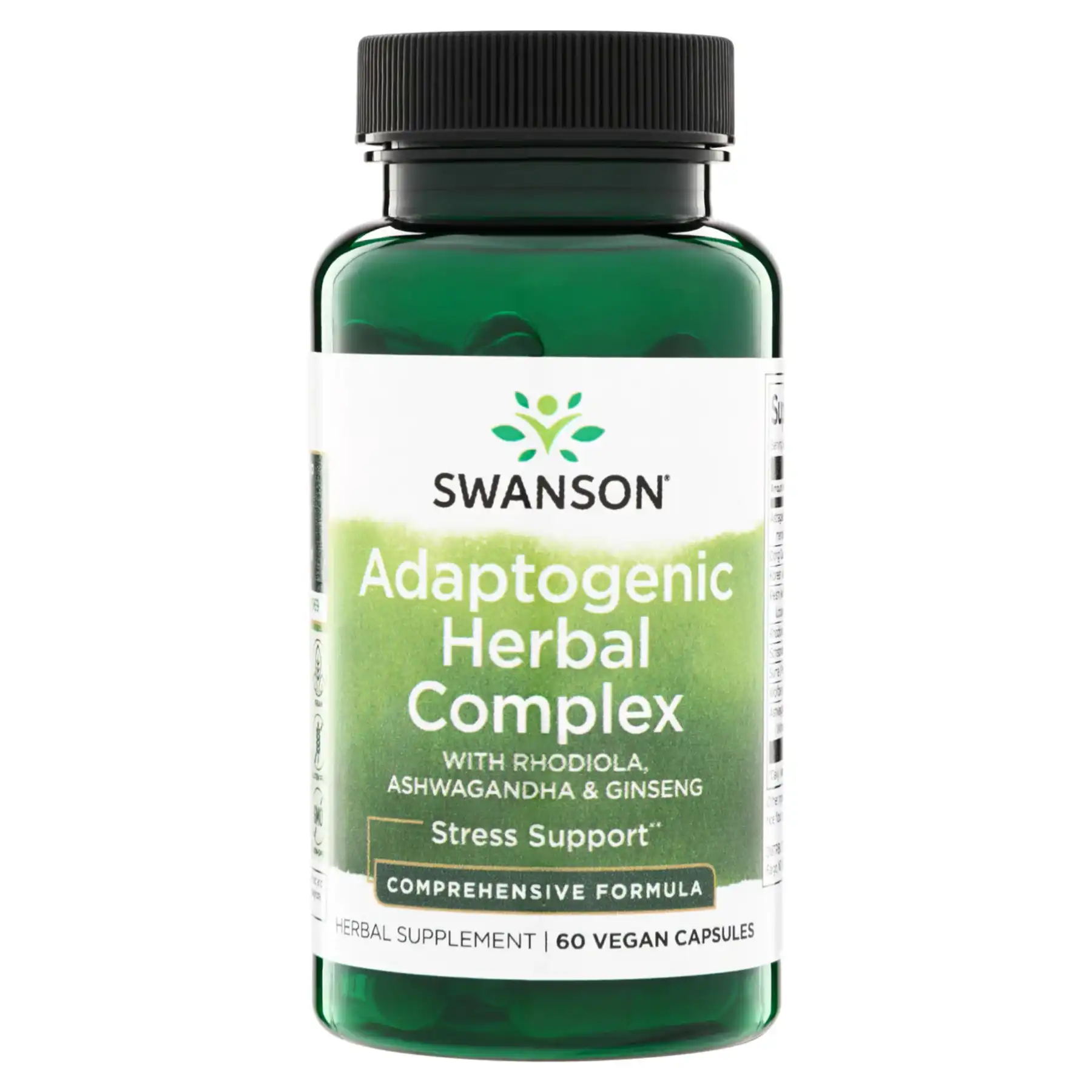 Complejo Herbal Adaptógeno con Rhodiola, Ashwagandha y Ginseng 60 Cap