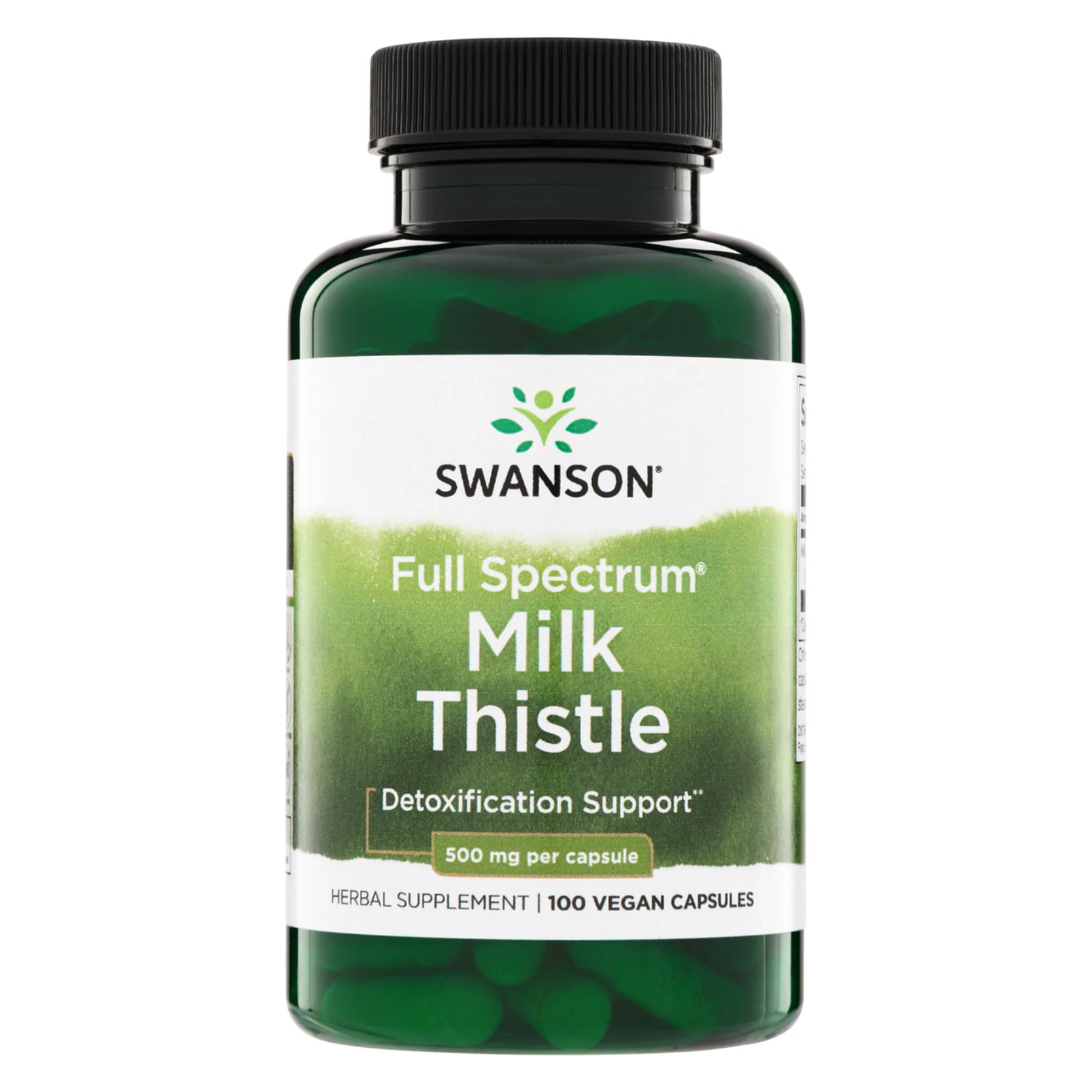 Milk Thistle 500 Mg 100 Vegan Swanson (silimarina)