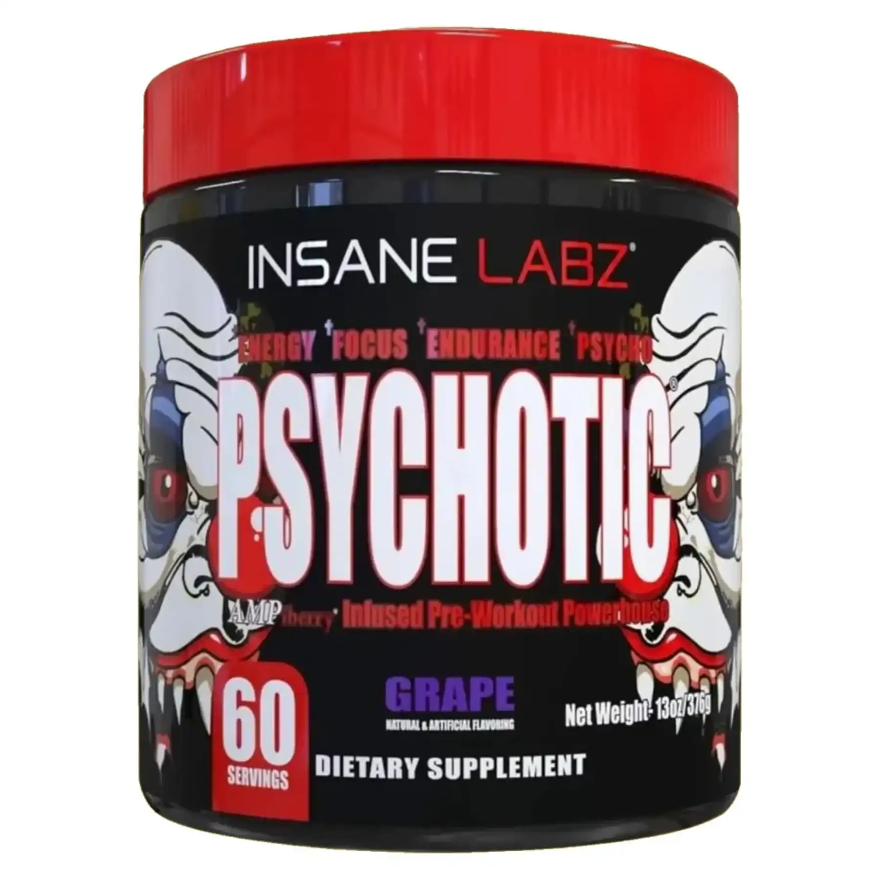 Pre-Entreno Psychotic Red 60 Servicios Insane Labz