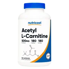 Acetyl L-carnitina 180 Capsulas Nutricost- NP- NF