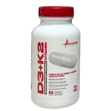 Vitamina D3 +K2 90 Capsulas Metabolic Nutrition Np NF