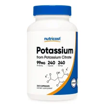 citrato de potasio 240 cap nutricost