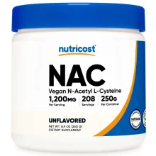 nac en polvo 1200 mg nutricost