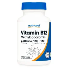 vitamina b12 2000 mcg 120 capsulas nutricost